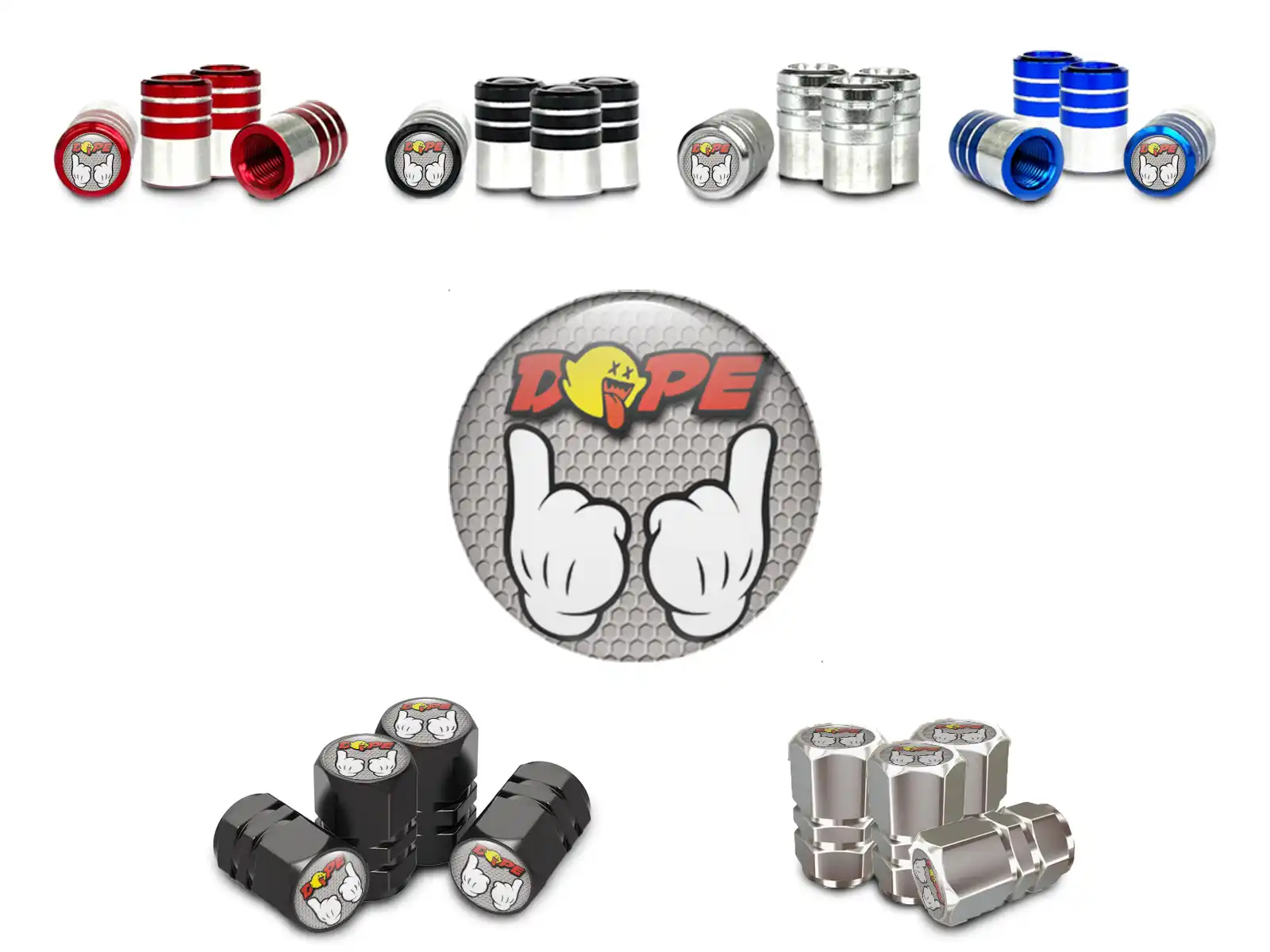 Tyre Valve Caps Trucks Customizable Style
